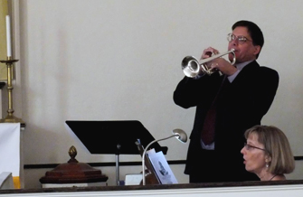 trumpet with organ