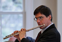 performing flutist