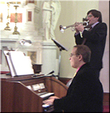 trumpet in church